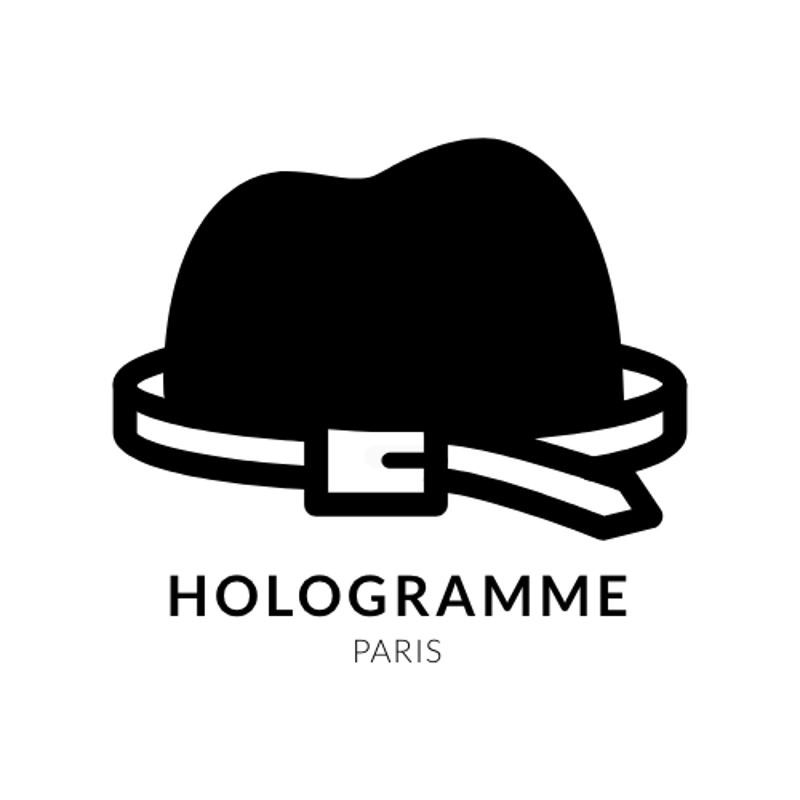 Hologramme Paris logo chapeau